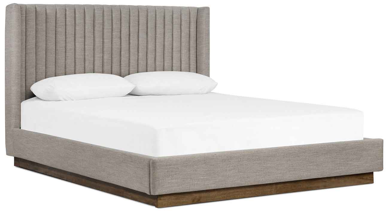Four Hands Montgomery Bed - King - in Savile Flannel Performance Fabric - 227776-002