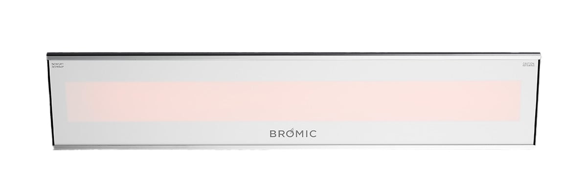 Bromic Heating Platinum Smart-Heat 4500W 208V White Electric Outdoor Patio Heater - BH3622005