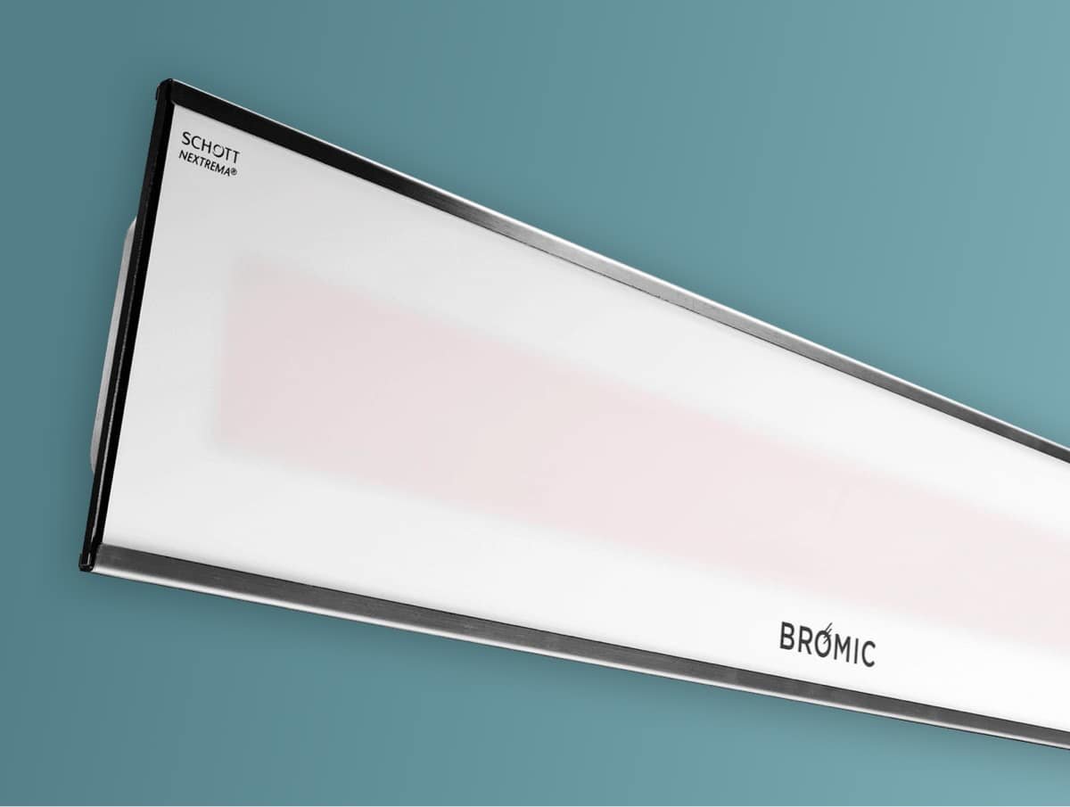 Bromic Heating Platinum Smart-Heat 4500W 208V White Electric Outdoor Patio Heater - BH3622005